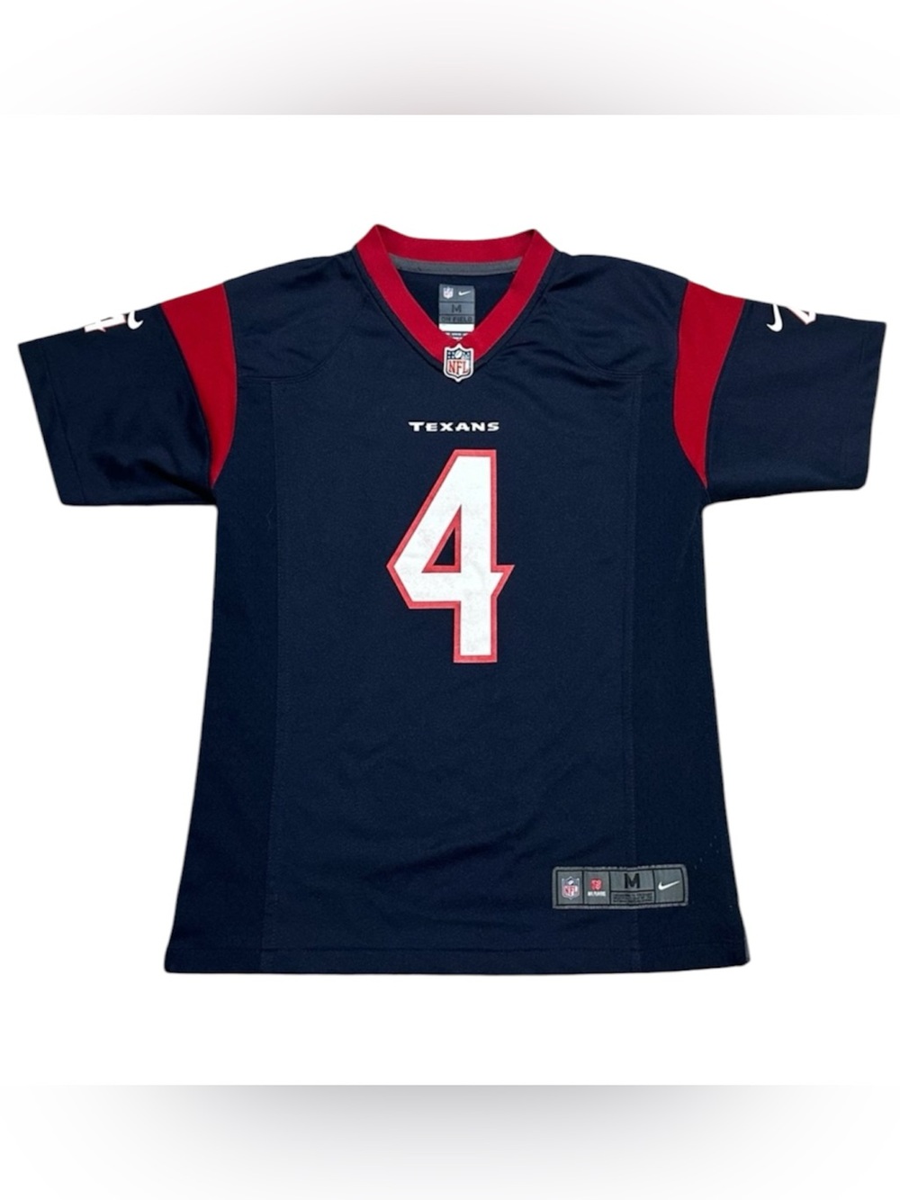 NIKE NFL Houston Texans Watson #4 kids On Field Jersey size Medium 10/12